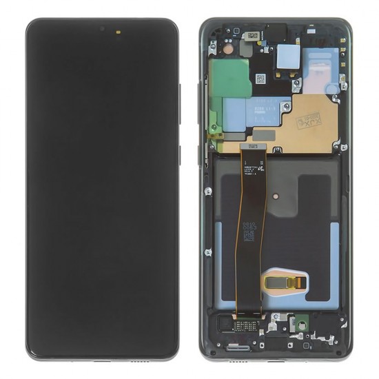 Touch+Display Com Frame Samsung Galaxy S20 Ultra/G988 6.9" Preto Original (Sem Câmera) Touch+Display Com Frame Samsung Galaxy S20 Ultra/G988 6.9" Preto Original (Sem Câmera)