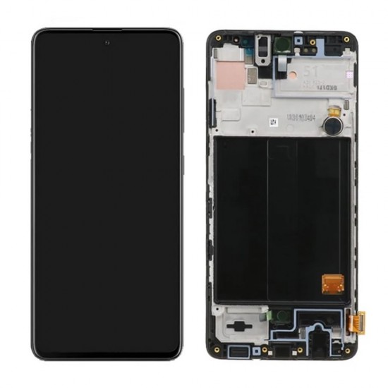 Touch+Display Com Frame Samsung Galaxy A51/A515 6.5" Preto Incell