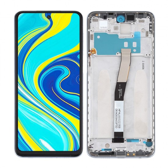 Xiaomi Redmi Note 9s/Note 9 Pro 6.67" White Touch+Display With Frame