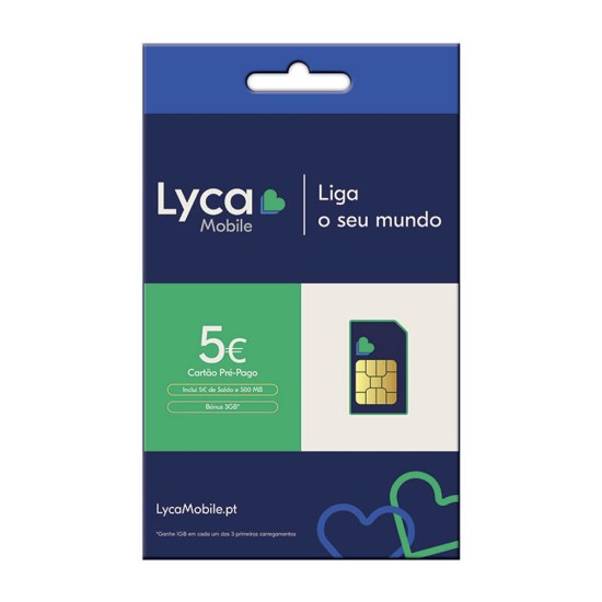 Lyca Sim Card With € 5 Balance