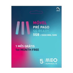 Meo Card M Movel 5gb + 1000min/Sms + 1 Month Validity