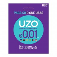 Cartão Sim Uzo 5€ Com Bónus De 15€+3gb Roxo