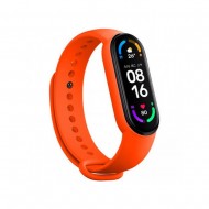 OEM Mi Band 5/6/7 Orange Smartwatch Silicone Strap