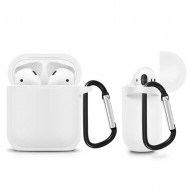 Airpods Oem Type 1 White Anti Fall Usb Port Silicone Case