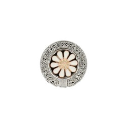 OEM Ref:8475 White Flower 360° Rotate 180° Fold Metal Ring Holder/Stand