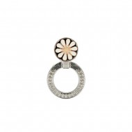 OEM Ref:8475 White Flower 360° Rotate 180° Fold Metal Ring Holder/Stand