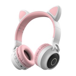 Gjby CA-028 Pink Wireless/TF Card Headphone