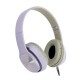 Earphone Gjby Gj-31 Purple Stereo Sound Effect With Microphone