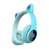 Headphones Oem L400 Blue Cat Ear Wireless/TF Card