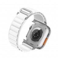 OEM Apple Watch 42mm/44mm/45mm/49mm White Nylon Bracelet