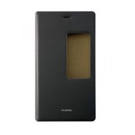 Huawei P8 Black Smart View Original Blister Flip Cover Case