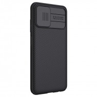 Samsung Galaxy A03s/A037 Black Nillkin With Camera Protector Hard Silicone Gel Case