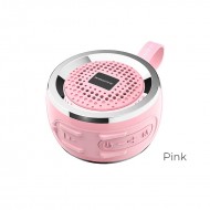 Mini Coluna Bluetooth Borofone Br2 Rosa Support Usb Disk