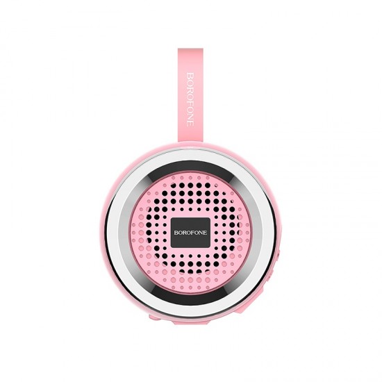 Mini Coluna Bluetooth Borofone Br2 Rosa Support Usb Disk