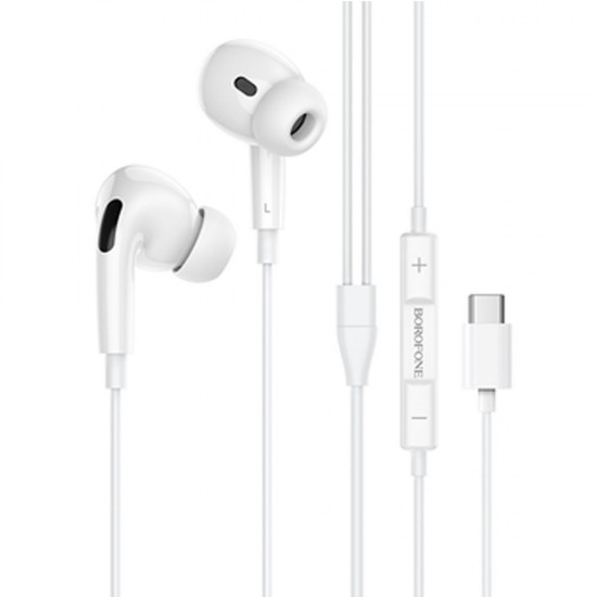 Borofone BM30 Pro White 1.2m Type-C Earphones