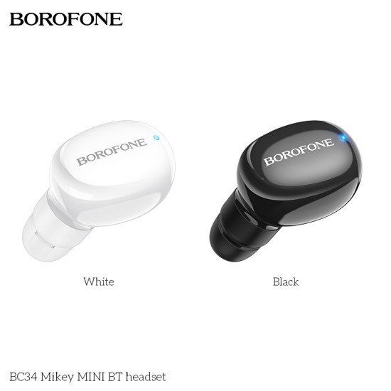 Mini Borofone BC34 Black Earbuds