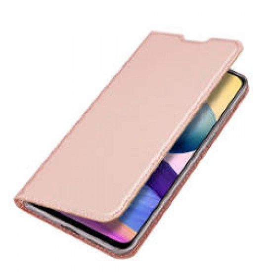 Capa Flip Cover Xiaomi Redmi Note 10t 5g/Poco M3 Pro Rosa Dourado Dux Ducis Skin Pro