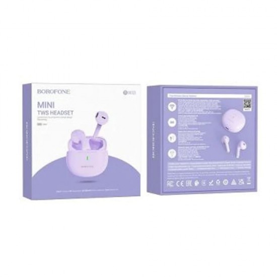 Borofone BW33 Lilac Mini Earbuds Bluetooth TWS