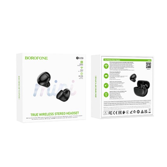 Earbuds Borofone Bw39 Preto Bluetooth Tws Enjoy