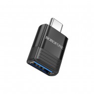 Borofone BV18 Black 3A 5V USB-C To USB-A Adapter