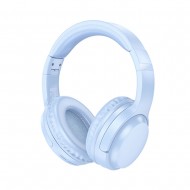 Borofone BO25 Blue 40mm Wireless Bluetooth And Aux Headphones