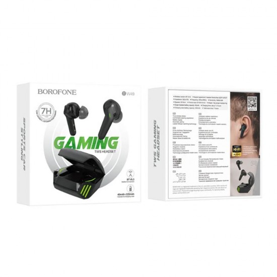 Earbuds Borofone Bw49 Preto Gaming Tws