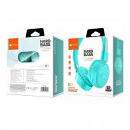 Deepbass R7 Blue Wireless/Hard Bass/TF Card/AUX Mode Headphones