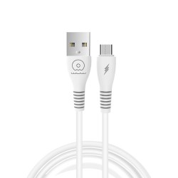 WUW X195 White 2.4A 1m Data Cable For Micro USB