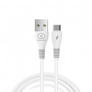 WUW X195 White 2.4A 1m Type-C USB Data Cable
