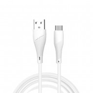 Cabo De Dados Wuw X196 Branco 2.4a 1m Usb Para Micro