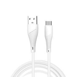 WUW X196 White 2.4A 1m Data Cable For Micro USB
