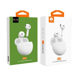 WUW R196 White Wireless Stereo Earbuds