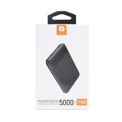 Power Bank Wuw Y66 Preto 5000mah 1 Input Micro 2 Usb Output