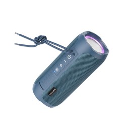 Mini Coluna Bluetooth Borofone Br21 Azul Symphony Led Lights 1200mah