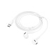 Auricular Borofone Bm71 Branco 1.2m Stereo Para Type-C