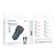 Borofone BZ19 Blue Dual Port USB Car Charger For Iphone 12W Lightning Cable