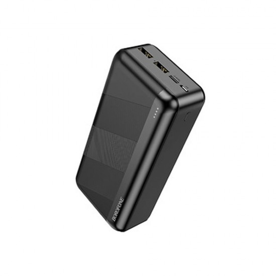 Borofone BJ27B Black 30000mAh 2 Input Micro And Type-C/2 USB Output Power Bank