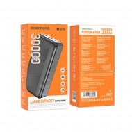 Borofone BJ27B Black 30000mAh 2 Input Micro And Type-C/2 USB Output Power Bank