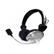 New Science N12 Silver 3.5mm With Microphone Gaming Headphones