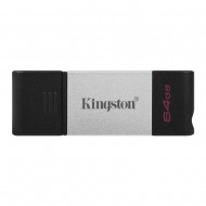 Kingston 64GB Silver 200MB/s USB 3.2 Type-c DataTraveler 80 Pendrive