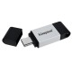 Pendrive Kingston 64gb Prata 200mb/S, Type-C Usb 3.2 E Data Traveler 80