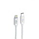 Super Fast Charging Usb Data Cable Type-c New Science 20w 1m White For Iphone Ref 1259