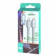 Cabo De Dados Usb Tipo C Para Lightning New Science Ns-115 Branco 20w 3.0a 1m