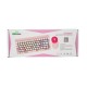 New Science QW02 Pink Wireless Keyboard With Mouse