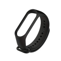 Pulseira Silicone New Science Mi Band M3/M4/M5/M6/M7 Preto