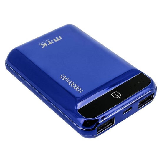 MTK K3632 Blue 10000mAh 2 USB Power Bank