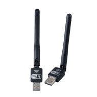 Usb Wifi Adapter Mtk Gt837 Black 2.4ghz 150mbps Wireless