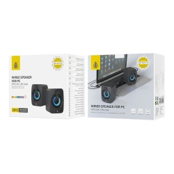 Mini Altavoz One Plus NF4074 Negro Con Cable Para Ordenador