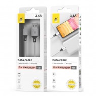 Data Cable One Plus B6246 White 3.4A 1M For Iphone X/12/13/14