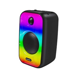 Mini Altavoz Bluetooth One Plus NF4096 Negro 800mAh 8W Wireless Con Luz LED/TWS BTS/USB/TF/FM